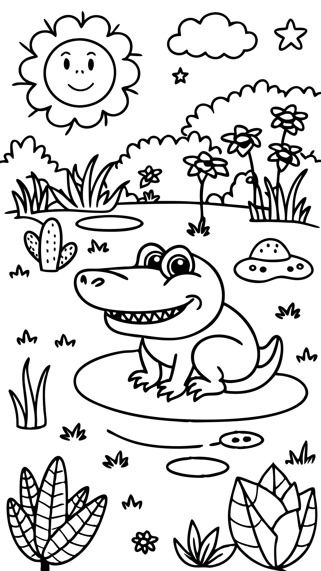 gator coloring pages